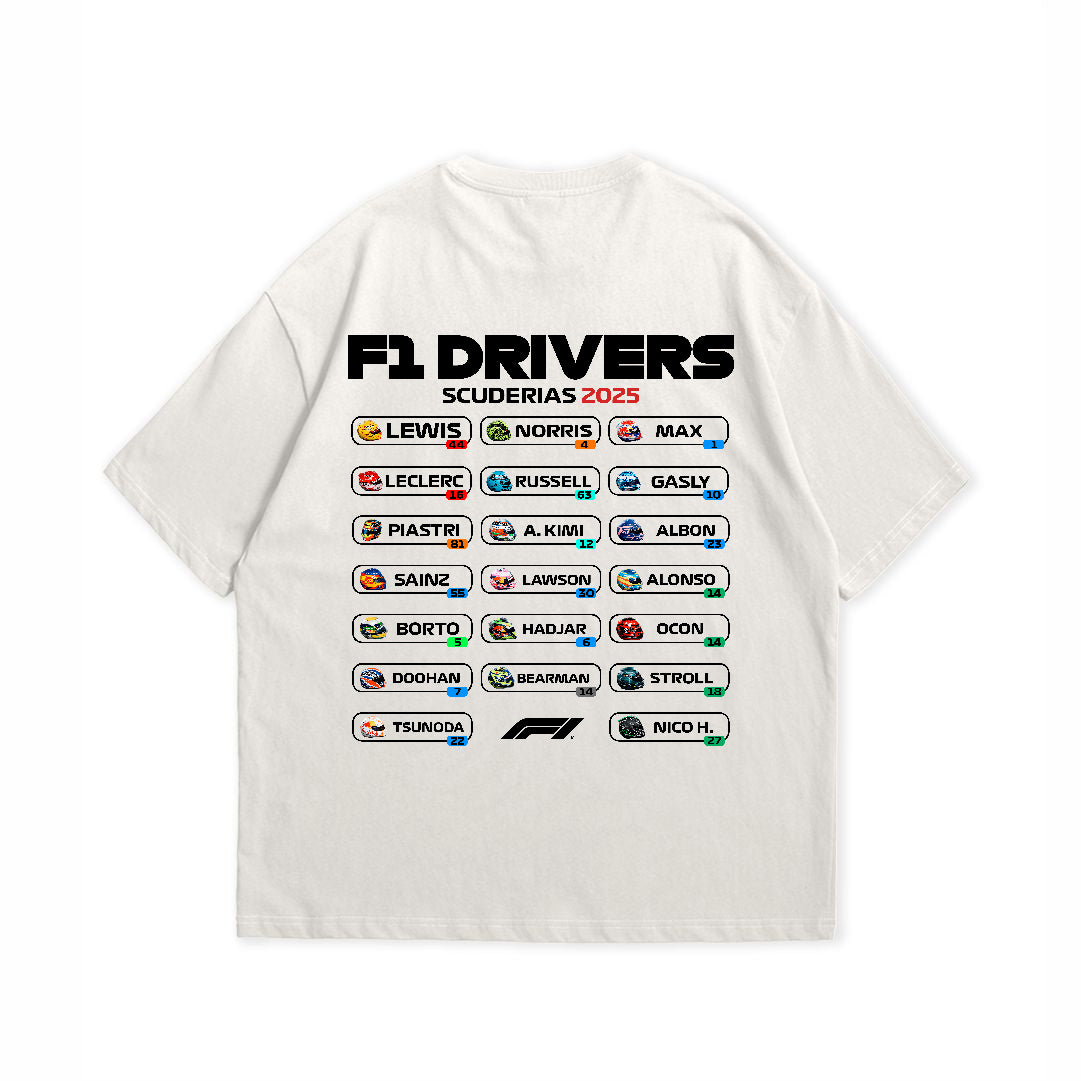 F1 DRIVERS UNISEX T-SHIRT