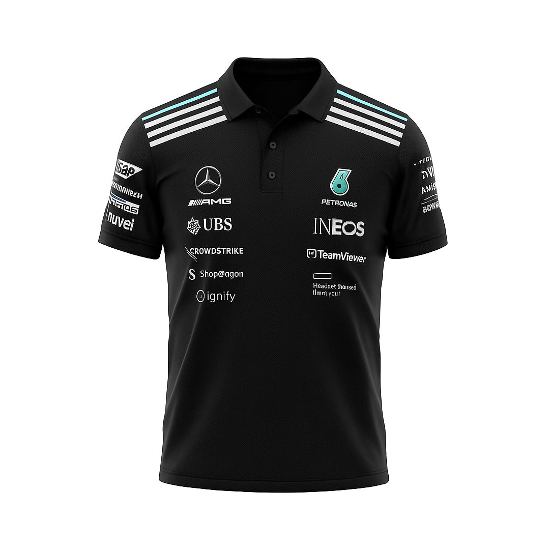 MERCEDES AMG PETRONAS F1 2025 UNISEX REGULAR FIT POLO