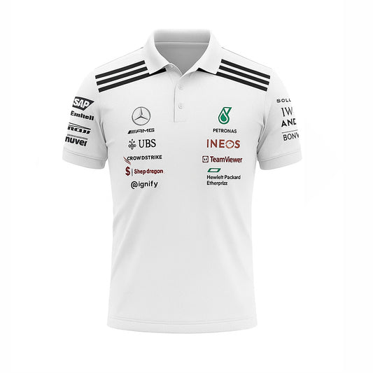 MERCEDES AMG PETRONAS F1 2025 UNISEX REGULAR FIT POLO