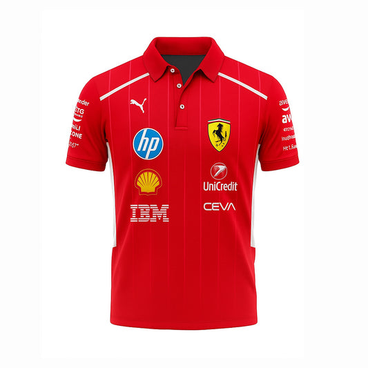 SCUDERIA FERRARI F1 UNISEX POLO T-SHIRT